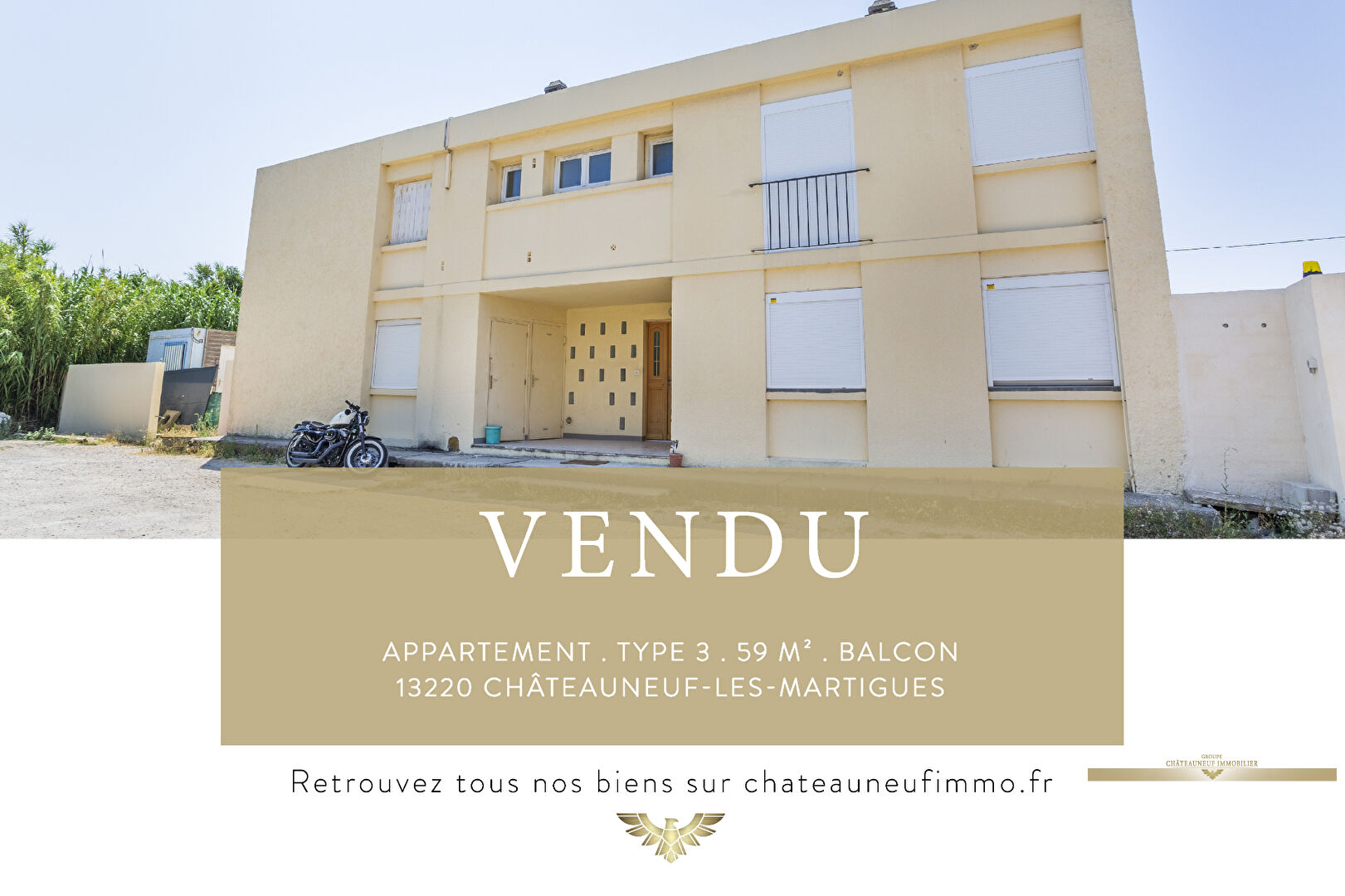Appartement Chateauneuf Les Martigues 3 pièce(s) 58.51 m2